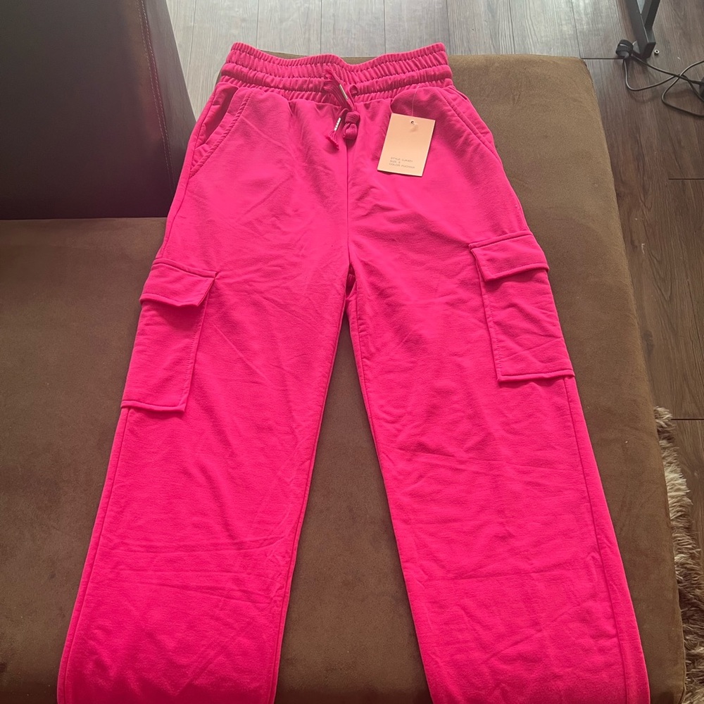 Fuschia Stretchable Sweatpants